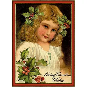 Тканевая карточка "Английское Рождество. Лучшие поздравления" (ScrapMania)