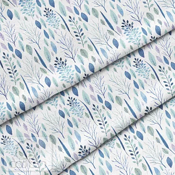 Отрез ткани 79х50 см "Зимняя листва" (Cotton)