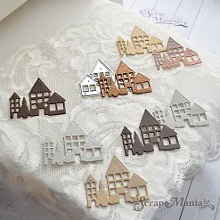 Нож "Новогодние традиции. Домики", 3,1х3,8 см (ScrapMania)