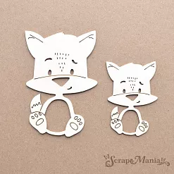 Шейкер "Новогодняя Ванилька. Лисичка. Маленький", 4х6 см (ScrapMania) Шейкер "Новогодняя Ванилька. Лисичка. Маленький", 4х6 см (ScrapMania)