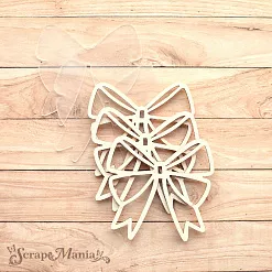 Шейкер "Волшебный снегопад. Бант. Мини", 5,5х5,5 см (ScrapMania)