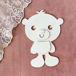 Заготовка для тиснения "Медвежонок 2", 9,5х13 см (LeoMammy)