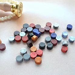 Сургуч в пакете "Восьмигранник. Холодные оттенки. Матовый и перламутровый", 40 шт