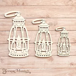 Чипборд "Волшебник. Шейкер. Лампа. Маленькая" (ScrapMania)