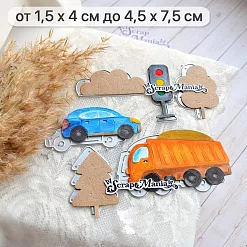 Нож "Детство. Транспорт большой", 4,5х7,5 см (ScrapMania) Нож "Детство. Транспорт большой", 4,5х7,5 см (ScrapMania)