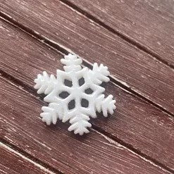 Акриловое украшение "Снежинка большая", 2,6х2,5 см, 1 шт