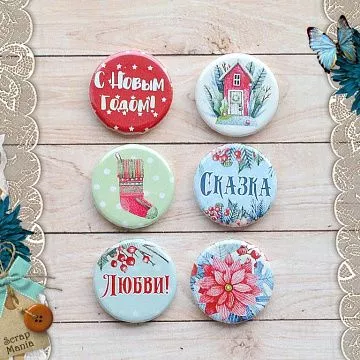 Набор фишек "Сказка на Рождество. С новым годом" (ScrapMania)