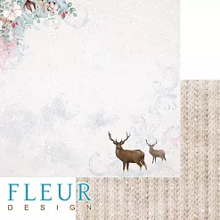 Бумага "Снежная акварель. Теплый плед" (Fleur-design) Бумага "Снежная акварель. Теплый плед" (Fleur-design)