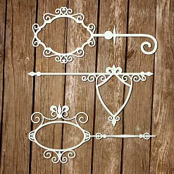Набор украшений из чипборда "Вывески. Рамки 5" (Chipboards)