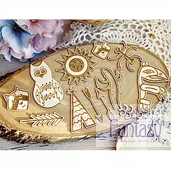 Набор украшений из чипборда "Орнамент" (Fantasy)