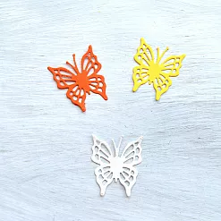 Набор вырубок "Бабочки", цвет желтый микс Набор вырубок "Бабочки", цвет желтый микс
