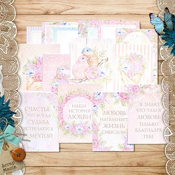 Набор карточек "Первая любовь" (ScrapMania)