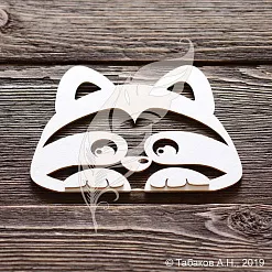 Заготовка для тиснения "Енот 2" (ArtLines) Заготовка для тиснения "Енот 2" (ArtLines)