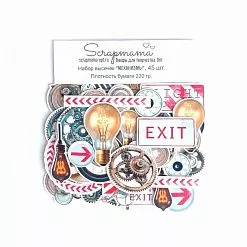 Набор высечек "Механизмы", 45 шт (Scrapmama) Набор высечек "Механизмы", 45 шт (Scrapmama)
