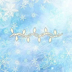 Чипборд "Новогодний 206", 9х3 см (Ромалетта)