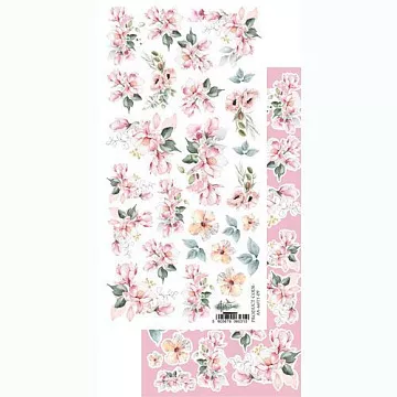 Бумага 15х30 см "Memories from the Trip. Для вырезания. Цветы" (Alchemy of Art)