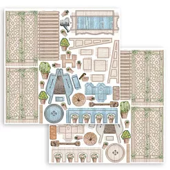 Набор для создания Pop-up конструкции "Garden House" (Stamperia)