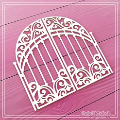 Чипборд "Ажурные ворота. Большие", 9х9 см (СкрапМагия)