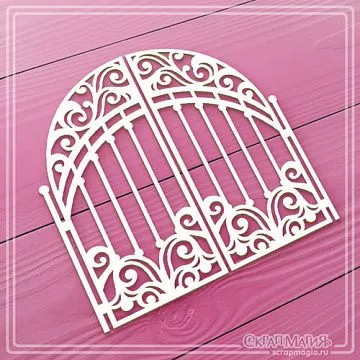 Чипборд "Ажурные ворота. Большие", 9х9 см (СкрапМагия)