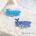 Нож "Море. Кит", 8,2х5,8 см (ScrapMania)