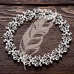 Украшение из чипборда "Рамка ажурная. Овал" (Artlines)