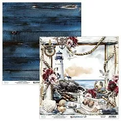 Набор бумаги 30х30 см "Lighthouse", 12 листов (Mintay)