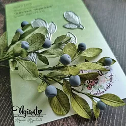 Нож "Листья черники", 3,9х2,7 см (AgiArt)