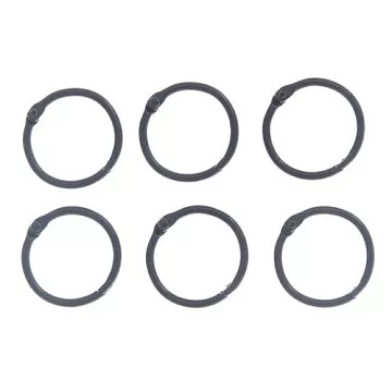 Набор колец для альбома "Темное серебро", 30 мм