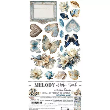 Набор бумаги 30х15 см "Melody of my soul. Flowers", 18 листов (CraftO'clock)