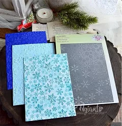 Папка для тиснения 17,5х12,2 см "Снегопад 3D" (AgiArt) Папка для тиснения 17,5х12,2 см "Снегопад 3D" (AgiArt)