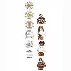 Бумага 6х30 см "Wonderful Christmas Time 05" (Alchemy of Art)