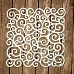 Украшение из чипборда "Кудрявый квадрат" (Chipboards)