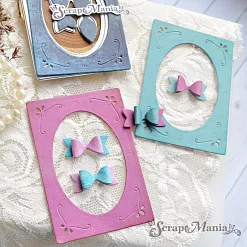 Нож "Рамка с бантом", 5,5х8 см (ScrapMania)