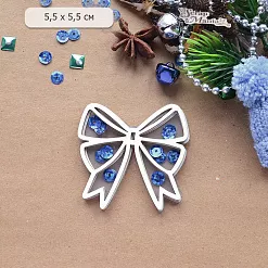 Шейкер "Волшебный снегопад. Бант. Мини", 5,5х5,5 см (ScrapMania)