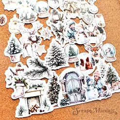 Набор высечек из бумаги "Сочельник", 36 шт (ScrapMania)