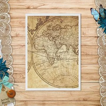 Тканевая карточка "Мужчина на миллион. Карта" (ScrapMania)