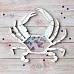 Чипборд "Море, я скучала. Шейкер. Краб большой" (ScrapMania)