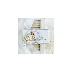 Бумага 30х30 см "White Roses. First Communion Girl 5" (ScrapAndMe)