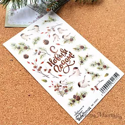 Набор наклеек А6 "Воробушки" (ScrapMania)