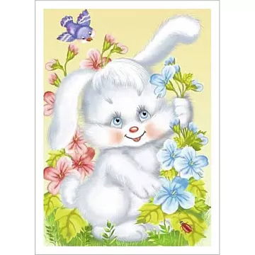 Тканевая карточка мини "Детский сад. Веселье" (ScrapMania)