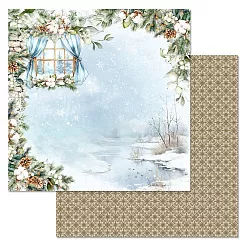 Бумага "Времена года: зима. Морозный день" (ScrapMania) Бумага "Времена года: зима. Морозный день" (ScrapMania)
