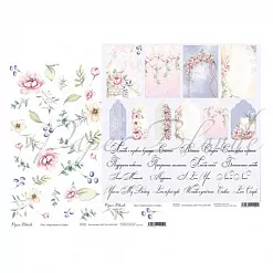 Бумага 30х30 см "Just You And Me. Карточки/Cards" (PaperBlonde)