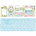Лист с картинками 10х30 см "Обнимая счастье. Надписи" (ScrapMania)