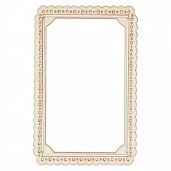 Набор деревянных украшений "Bare Basics. Рамки" (DoCrafts)