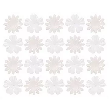 Набор бумажных цветов "Белые" (ScrapBerry's)