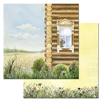 Бумага "Летняя деревня. Жаркий день" (ScrapMania)