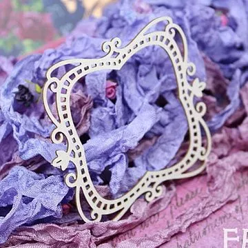 Украшение из чипборда "Рамка с завитками 729" (Fantasy)