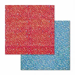 Бумага "Patchwork. Flowered texture red&blue" (Stamperia)