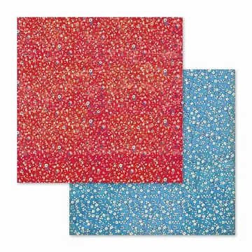 Бумага "Patchwork. Flowered texture red&blue" (Stamperia)