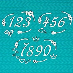 Набор украшений из чипборда "Цифры в рамках" (CraftStory)